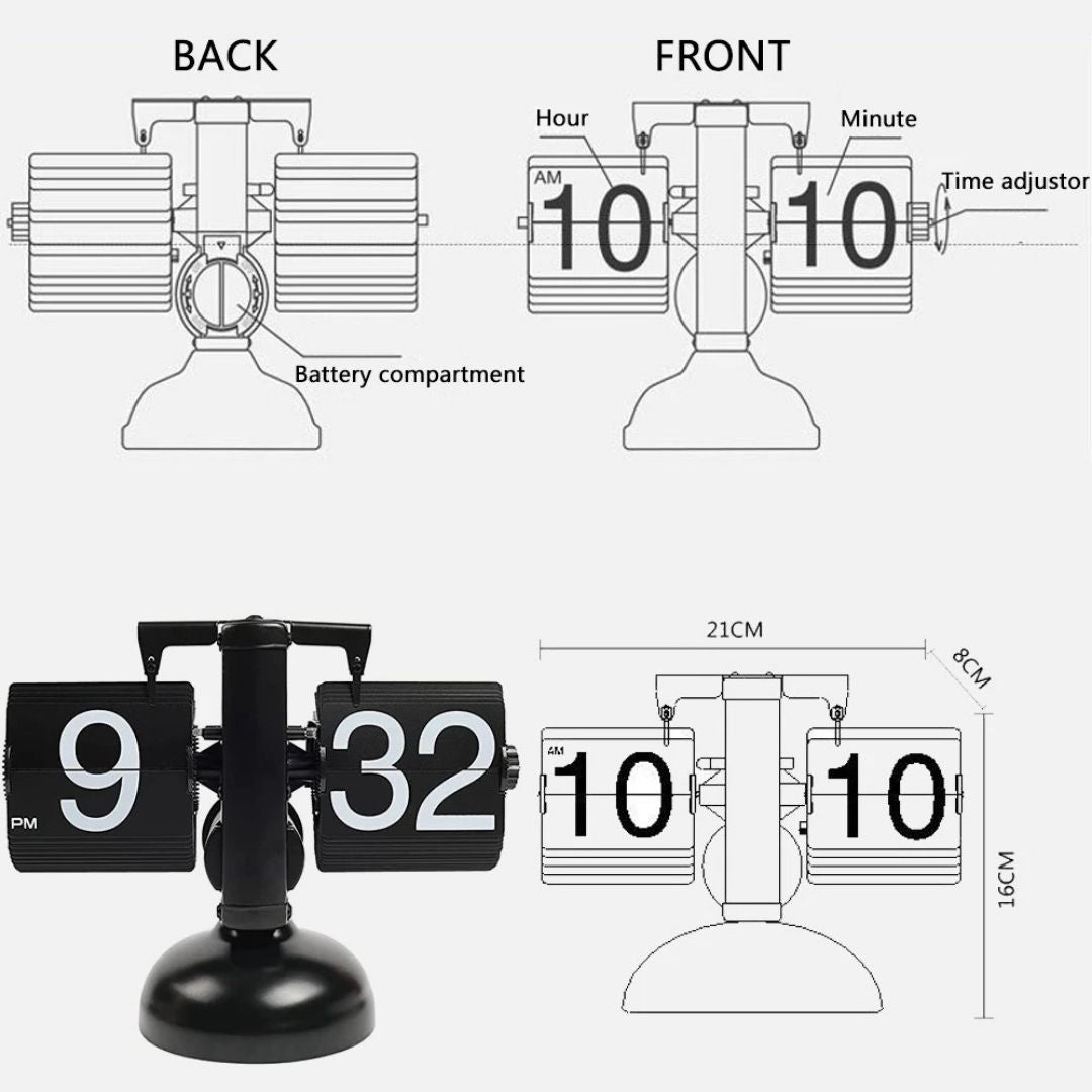 Retro Clock ๐ก๐ฒ๐ ๐ถ๐ปโจ