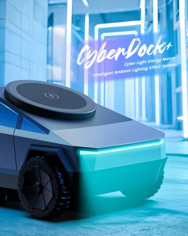 Cybertruck 3-in-1 Wireless Charging Station – Fast Charger for iPhone, AirPods & Apple Watch