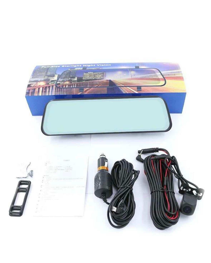 Smart  Mirror with Front & Rear Camera, 2.5K Touchscreen, GPS & 16GB SD Card