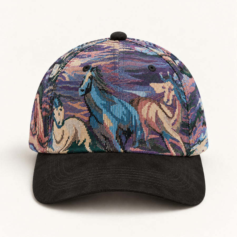 OFF RALLY Outlaw Tapestry Cap in Black