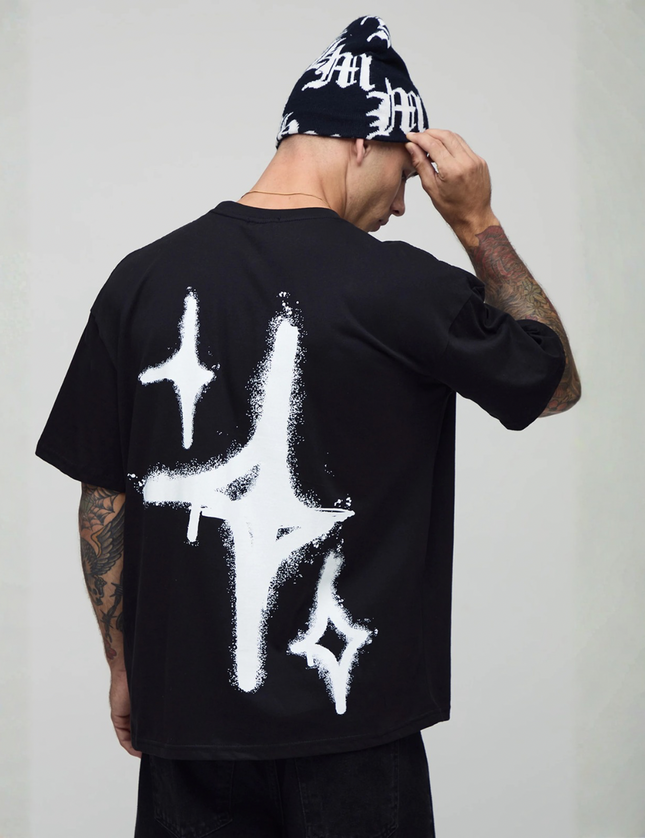 StarDrip Oversized Tee – Black