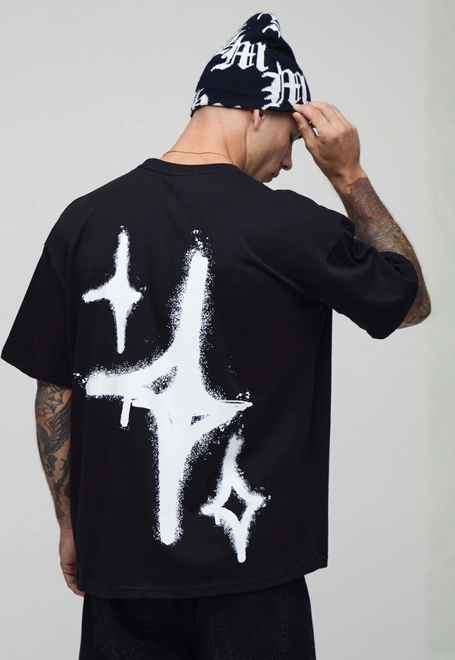 StarDrip Oversized Tee – Black