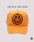 Orange Solid Trucker