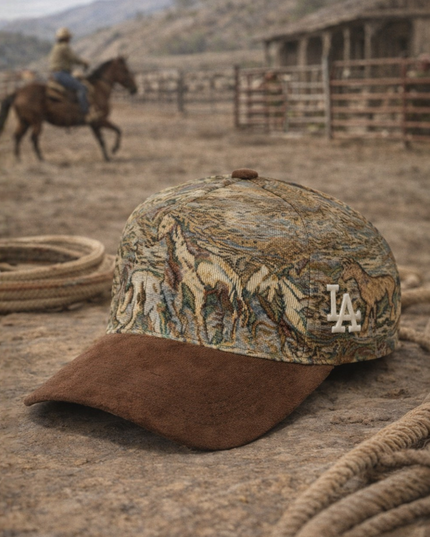 OFF LIMITS LA Rodeo Brown Heritage Tapestry Cap