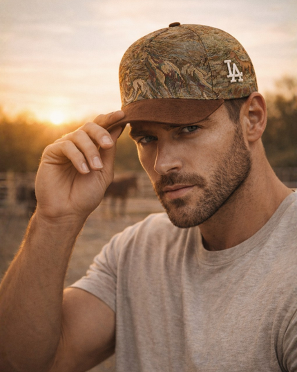 OFF LIMITS LA Rodeo Brown Heritage Tapestry Cap