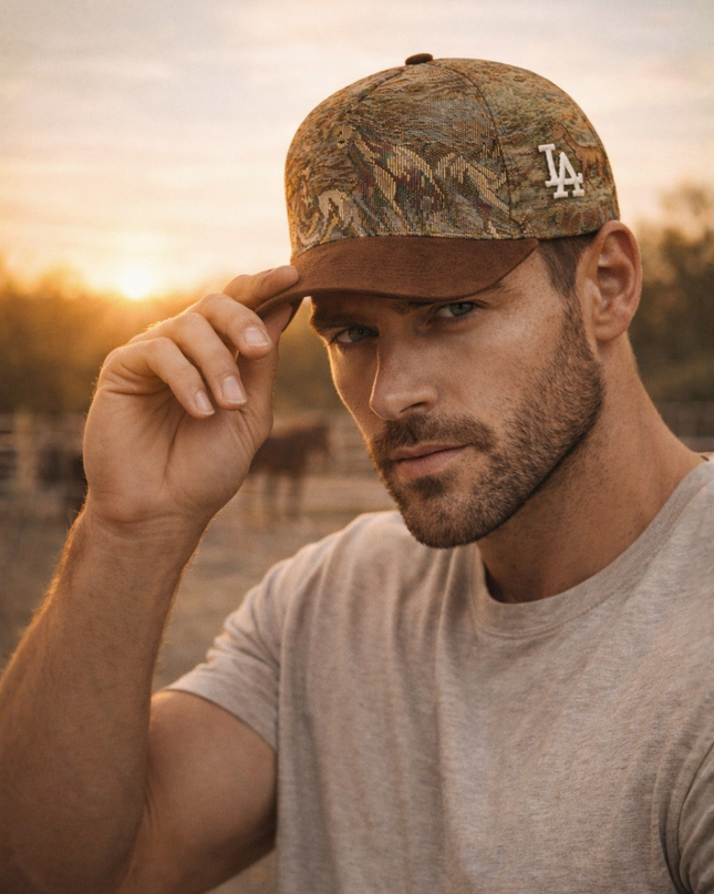 OFF LIMITS LA Rodeo Brown Heritage Tapestry Cap