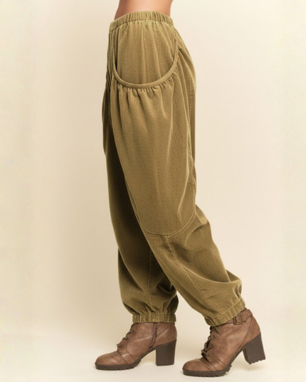 Corduroy Cargo Joggers – Wide Pocket Streetwear Pants