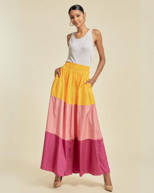 Eclectic Bloked wide Pants