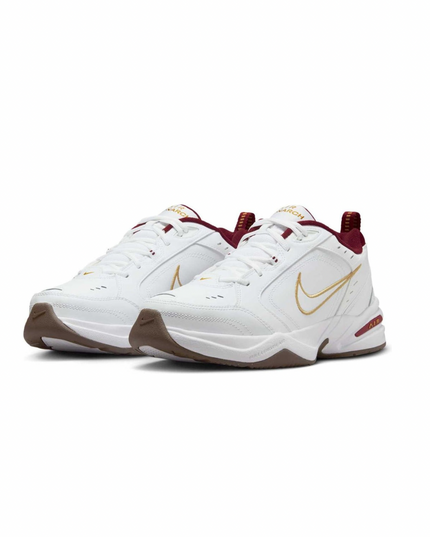 Nike Men's Air Monarch IV Training Shoes - White/Metallic Gold