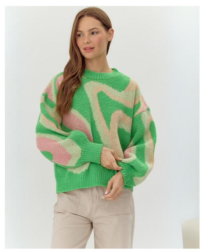 Abstract Pattern Sweater.