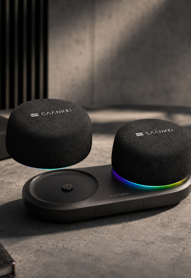 Magnetic RGB Bluetooth Speakers for Modern Desk Setups