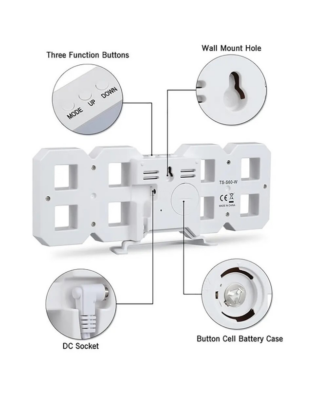 Led Digital Wall Clock