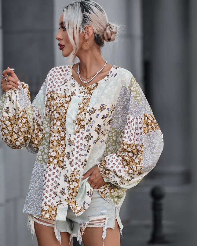 Bojo chic Long Puff Sleeve Shirt.