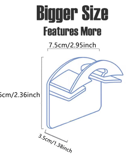 Cap Hook – Wall Mounted Hat Organizer (10 pcs)