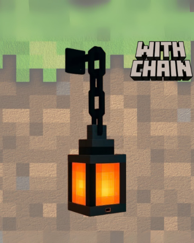 Pixel RGB Hanging Lamp – Gamer Style Wall Light with Remote Control