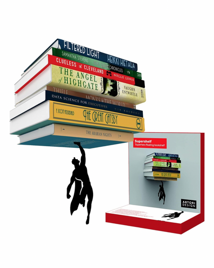 Sujetalibros y estanterías flotantes Hero: deja que tus libros te salven el día
