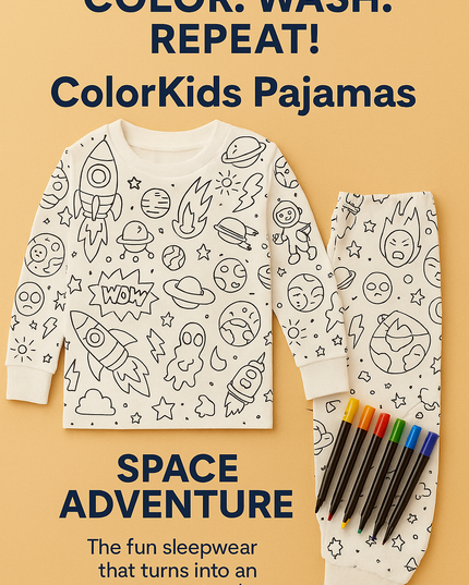 Pijamas ColorKids: ¡Donde los sueños y la creatividad se encuentran!