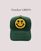Green Solid Trucker