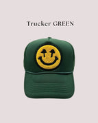 Green Solid Trucker