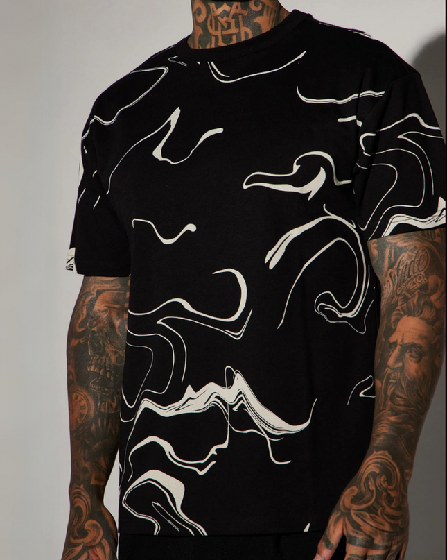 Marble graphic Tees
