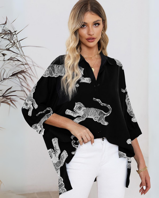 Black Tiger Sleeve Oversized