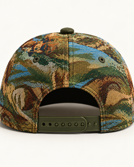 OFF RALLY Mustang Tapestry Cap — Green
