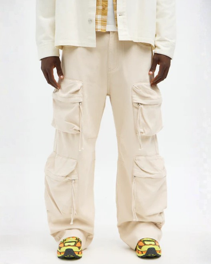 Baggy Ryo Cargo Pants – Cream