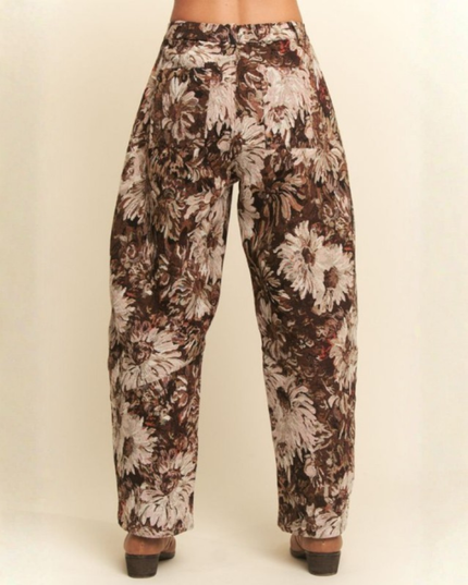 Vintage Tapestry Wide-Leg Trousers