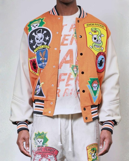 Men’s Varsity Jacket – Venom Raiders Edition | Streetwear Bomber Jacket