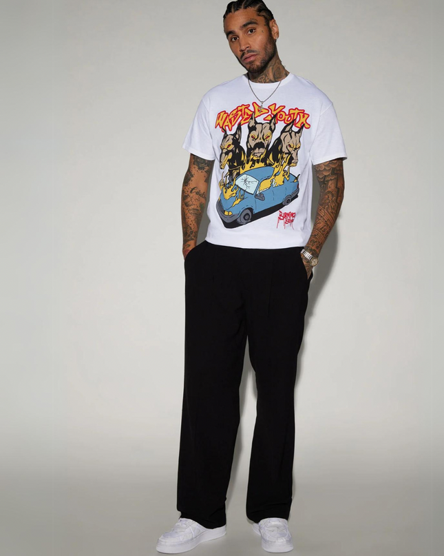 White Burning Youth Tees