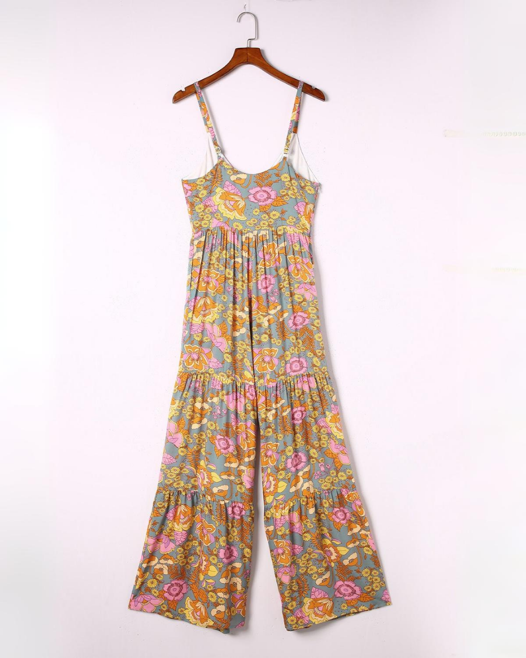 Floral Wide Led Jumpsuit