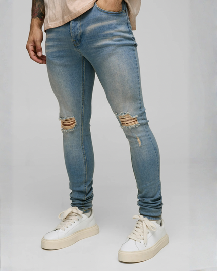 Velocity Skinny Denim – Faded Blue