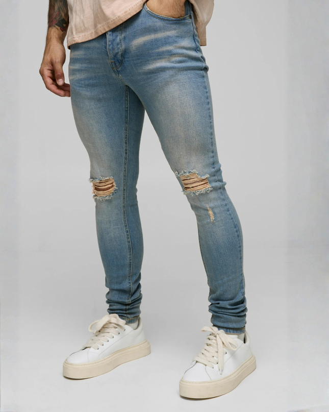 Velocity Skinny Denim – Faded Blue