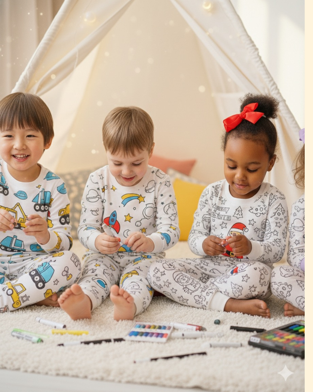Pijamas ColorKids: ¡Donde los sueños y la creatividad se encuentran!
