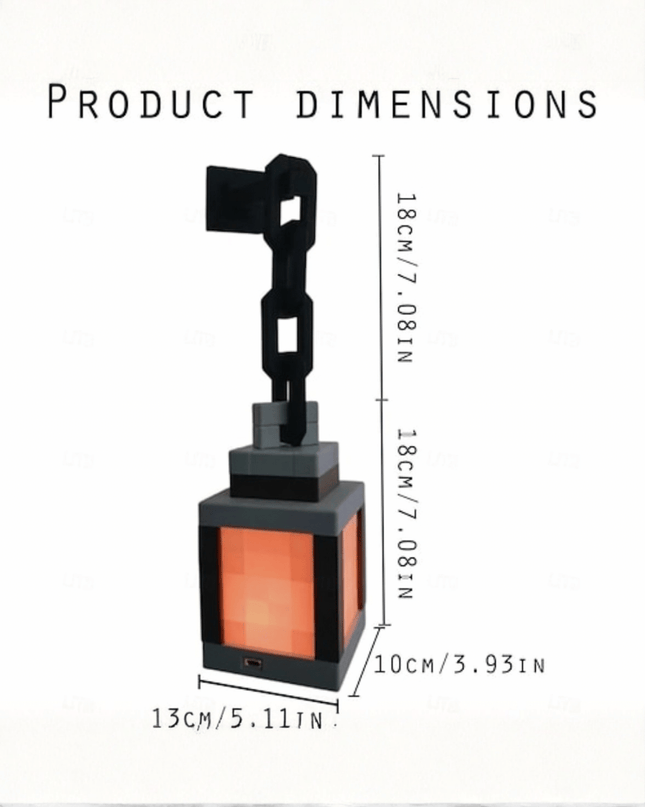 Pixel RGB Hanging Lamp – Gamer Style Wall Light with Remote Control