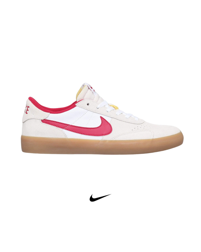 Nike Heritage Vulc SB Skate Shoes | Summit White / Cardinal Red
