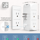 Wall Outlet Extender with USB Ports and Integrated Shelf