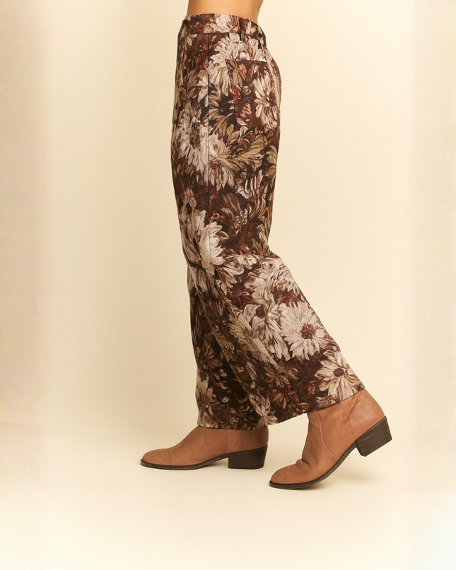 Vintage Tapestry Wide-Leg Trousers