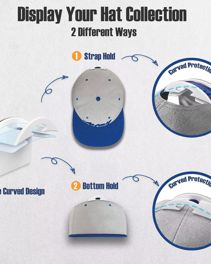 Cap Hook – Wall Mounted Hat Organizer (10 pcs)