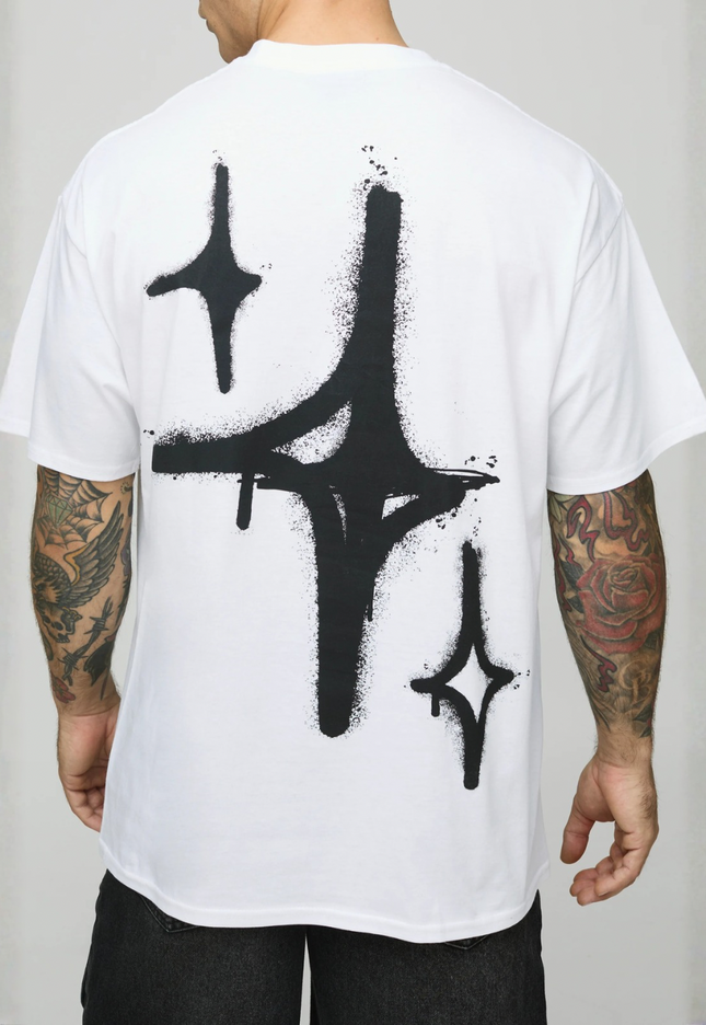 StarDrip Oversized Tee – White
