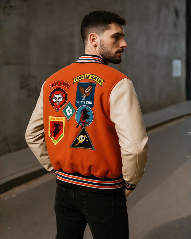 Men’s Varsity Jacket – Venom Raiders Edition | Streetwear Bomber Jacket