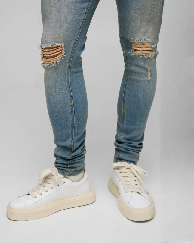 Velocity Skinny Denim – Faded Blue