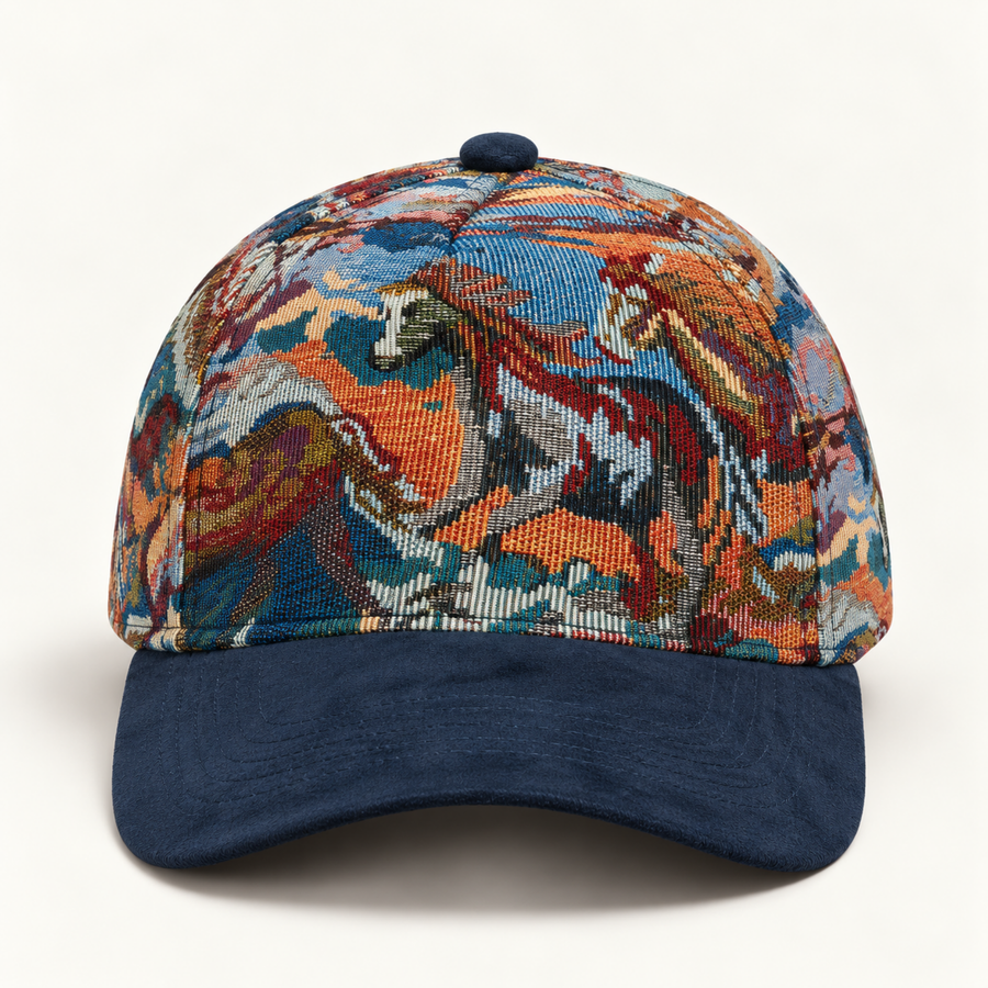OFF RALLY Mustang Tapestry Cap in Green