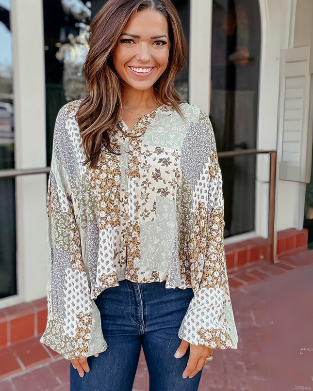 Bojo chic Long Puff Sleeve Shirt.
