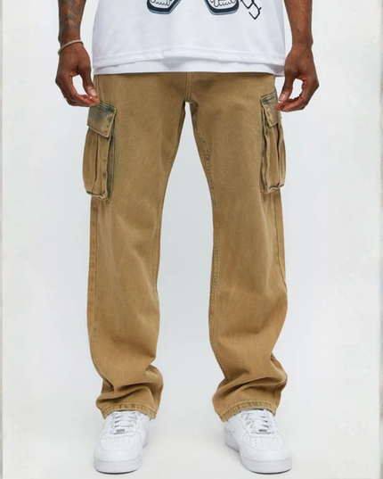 Core Division Cargo Jeans – Sandstone Yellow