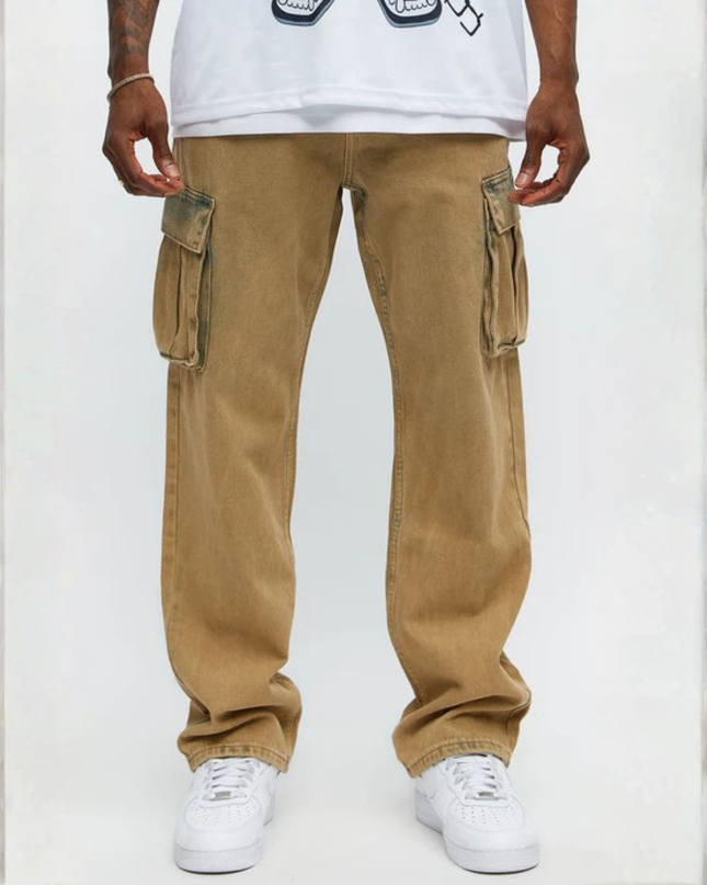 Core Division Cargo Jeans – Sandstone Yellow