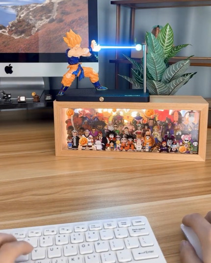 Kamehameha Goku LED Lamp – Light-Up Action Figure Decor