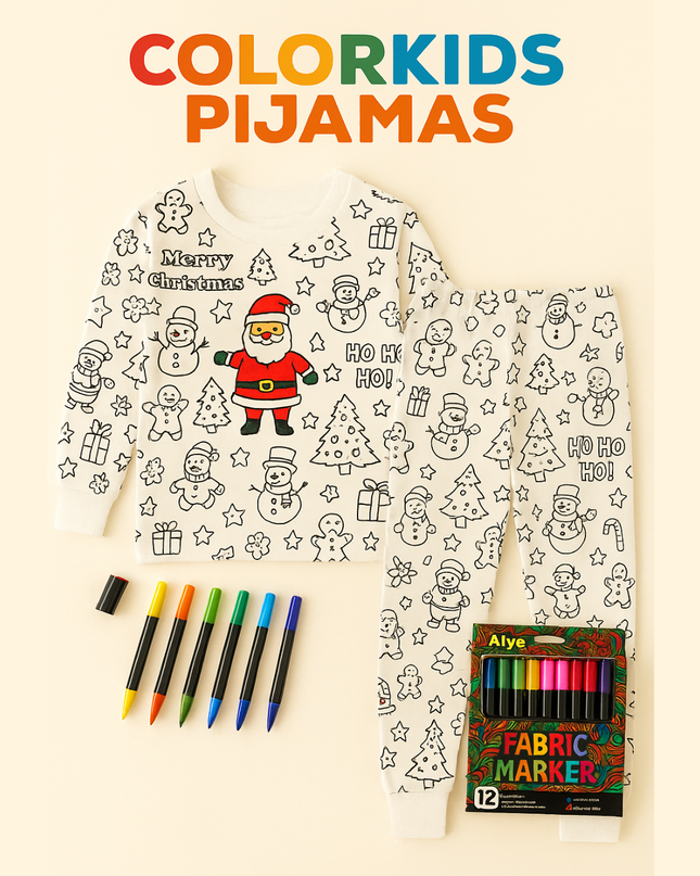 Pijamas ColorKids: ¡Donde los sueños y la creatividad se encuentran!