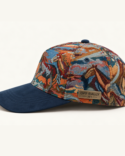 OFF RALLY Drifter Tapestry Cap — Pacific Blue