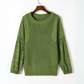 Beaty Green Pullover Sweater